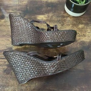 Italian Shoemakers wedge sandal